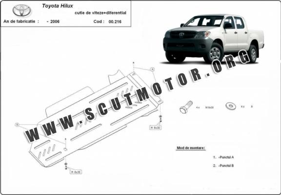 Scut cutie de viteză și diferențial Toyota Hilux