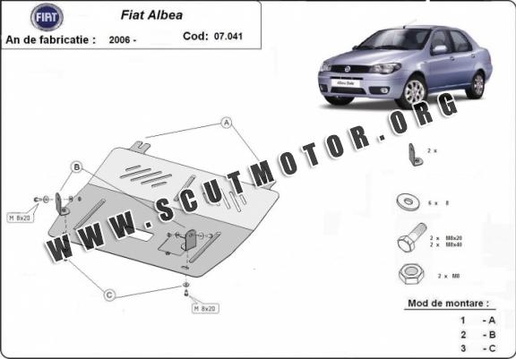 Scut motor metalic Fiat Albea