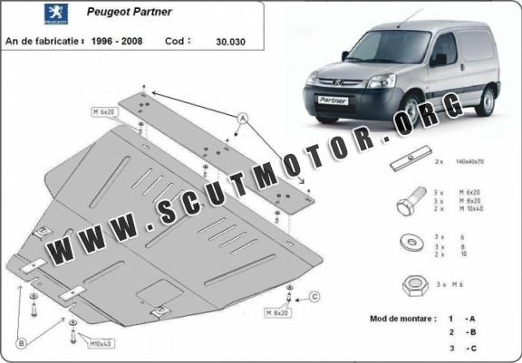 Scut motor metalic Peugeot Partner