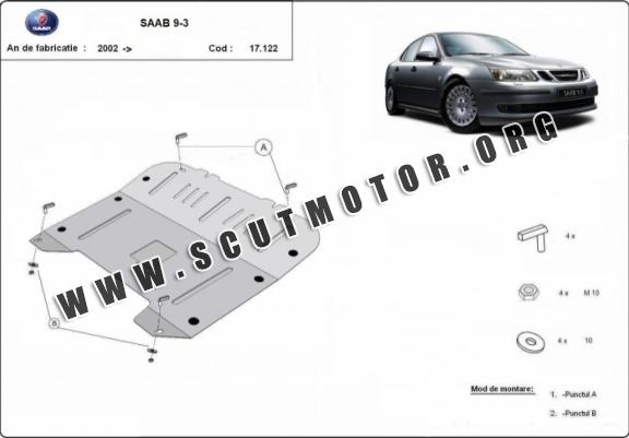 Scut motor metalic Saab 9-3