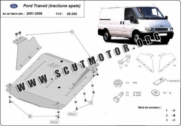 Scut motor metalic Ford Transit (tractiune spate)