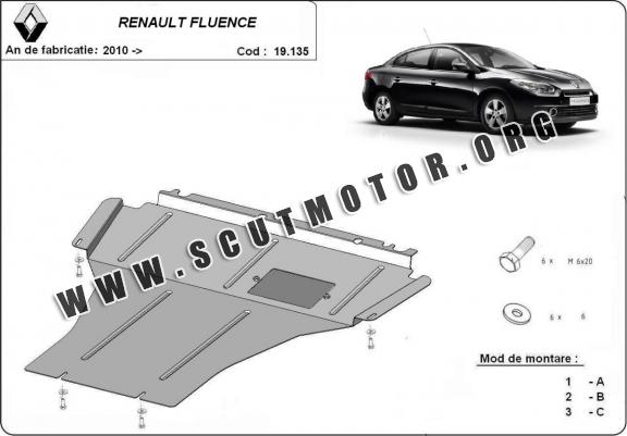 Scut motor metalic Renault Fluence