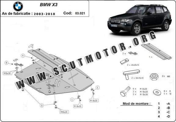  Scut Motor BMW X3, motorizare E83