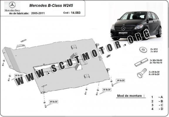 Scut motor metalic Mercedes B-Class, W245