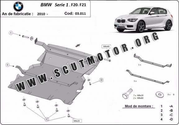 Scut motor metalic BMW Seria 1 F20/21
