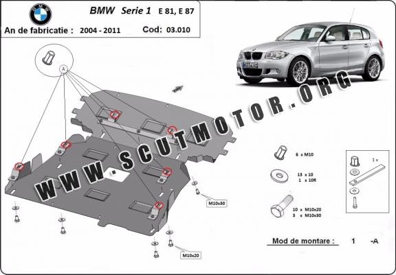Scut motor metalic BMW Seria 1 E81;E87