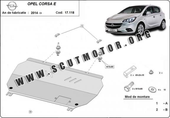 Scut motor metalic Opel Corsa E