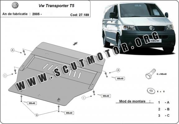 Scut motor metalic Volkswagen Transporter T5