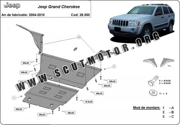 Scut motor metalic Jeep Grand Cherokee