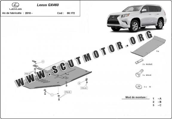 Scut cutie de viteză din aluminiu Lexus GX460