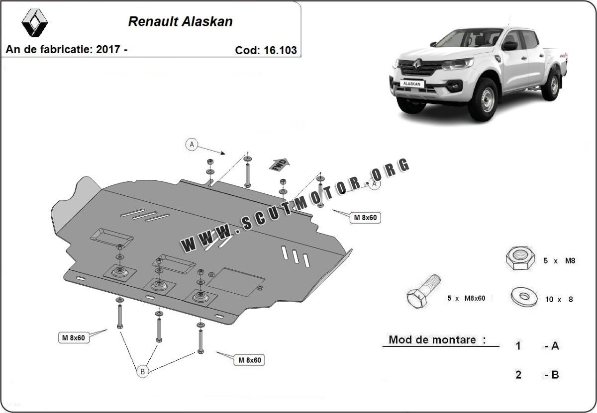 Scut motor metalic Renault Alaskan