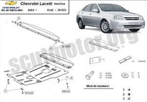 Scut motor metalic Chevrolet Lacetti
