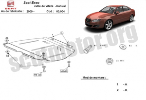 Scut metalic cutie de viteza manuala Seat Exeo
