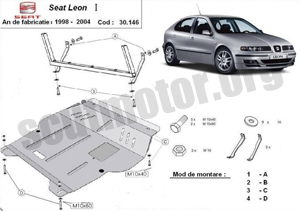 Scut motor metalic Seat Leon