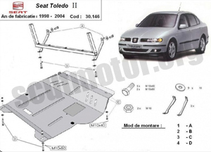 Scut motor metalic Seat Toledo
