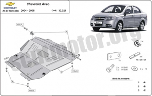 Scut motor metalic Chevrolet Aveo