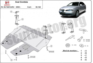 Scut motor metalic Seat Cordoba dupa 2002