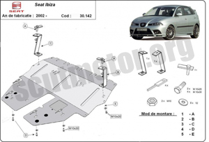 Scut motor metalic Seat Ibiza
