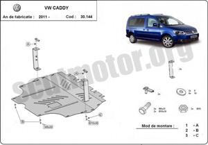 Scut motor metalic VW Caddy dupa 2011
