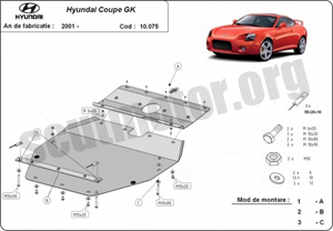Scut motor Hyundai Coupe Gk, Motorizare 1.6,2.0,2.7, 2001-