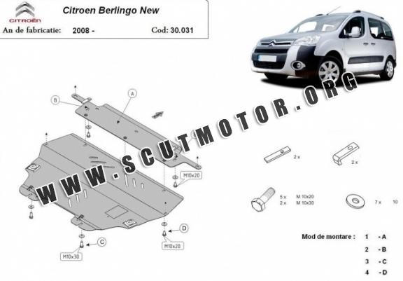 Scut motor metalic Citroen Berlingo 