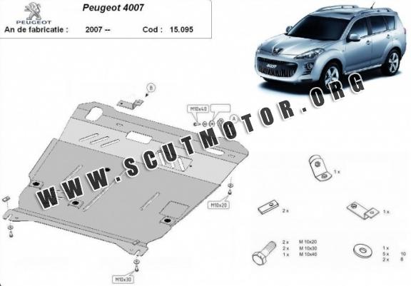 Scut motor metalic Peugeot 4007