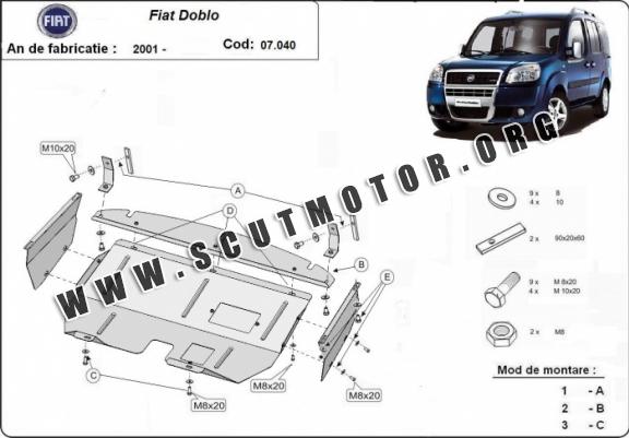 Scut motor metalic Fiat Doblo