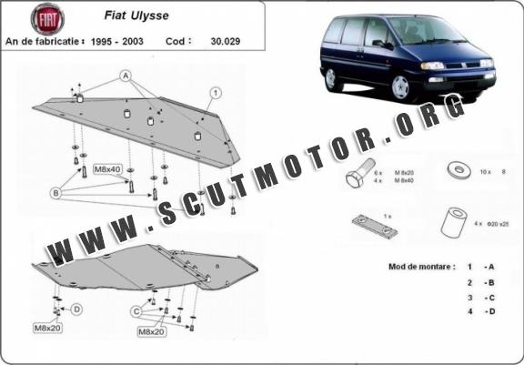 Scut motor metalic Fiat Ulysse