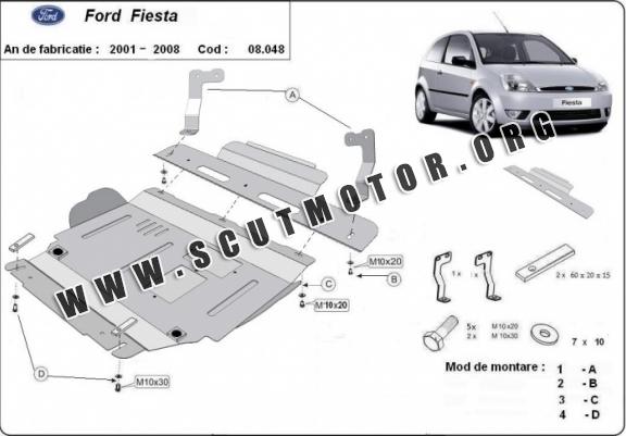 Scut motor metalic Ford Fiesta