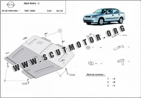 Scut motor metalic Opel Astra G