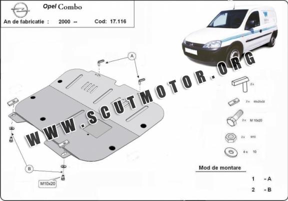 Scut motor metalic Opel Combo C