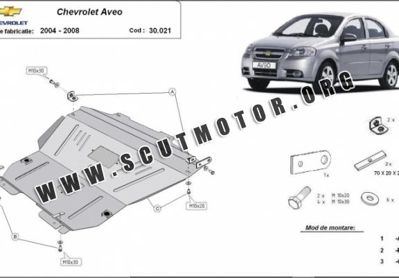 Scut motor metalic Chevrolet Aveo - T200