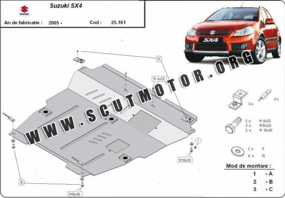 Scut motor metalic Suzuki SX 4, (cutie de viteză Manuala)