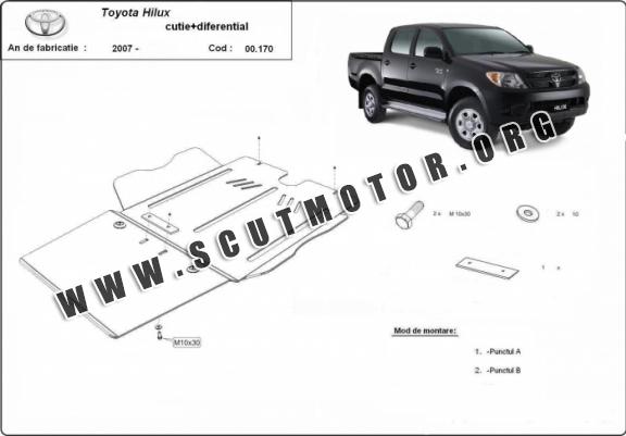 Scut cutie de viteză și diferențial Toyota Hilux