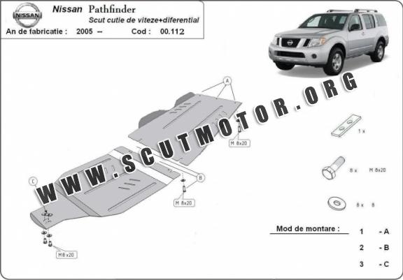 Scut cutie de viteză și reductor Nissan Pathfinder