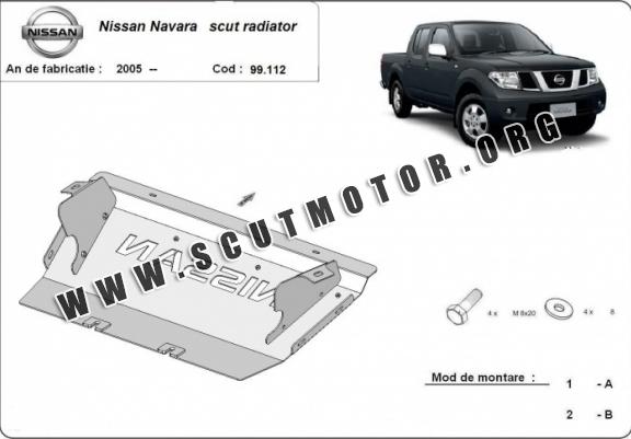 Scut radiator Nissan Navara