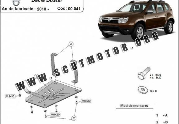 Scut diferențial Dacia Duster, motorizare 4x4