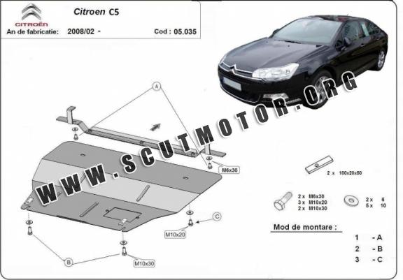 Scut motor metalic citroen C5