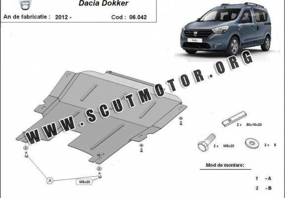 Scut motor metalic Dacia Dokker