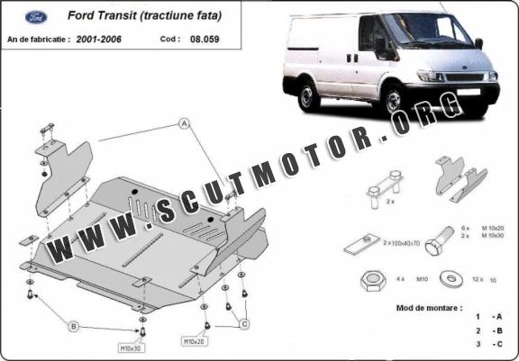 Scut motor metalic Ford Transit (tractiune fata)