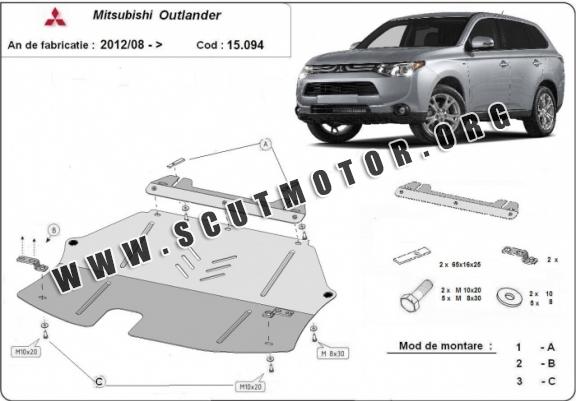 Scut motor metalic Mitsubishi Outlander