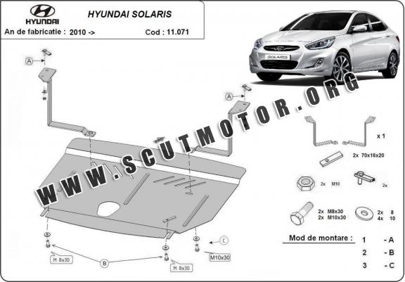 Scut motor metalic Hyundai Solaris