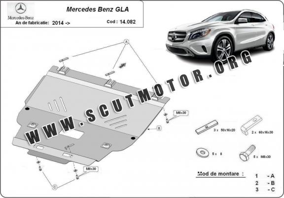 Scut motor metalic Mercedes  GLA X156