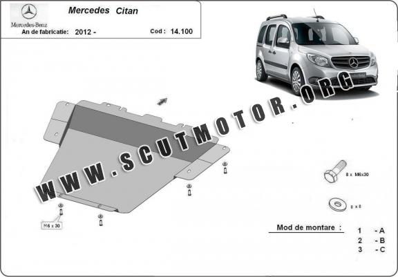 Scut motor metalic Mercedes Citan