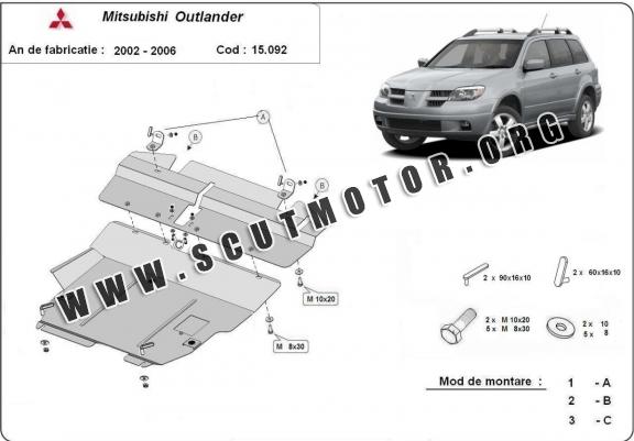 Scut motor metalic Mitsubishi Outlander