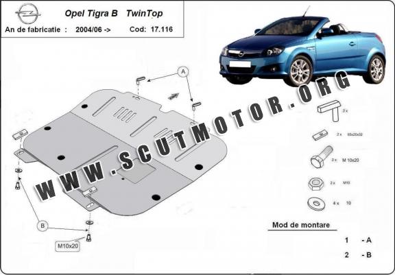 Scut motor metalic Opel Tigra