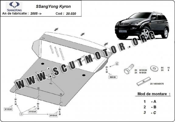 Scut motor metalic SsangYong Kyron