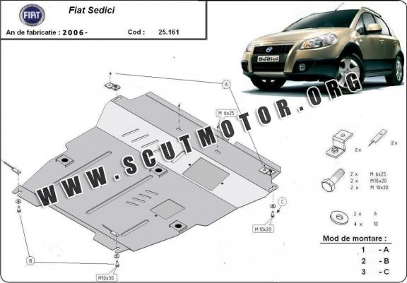 Scut motor metalic Fiat Sedici