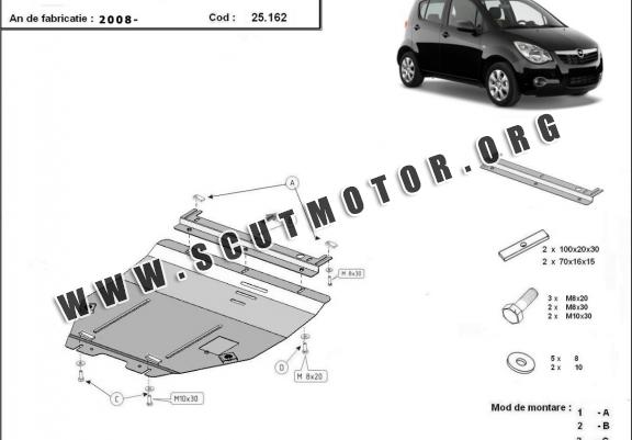 Scut motor metalic Opel Agila