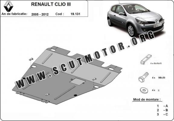 Scut motor metalic Renault Clio III